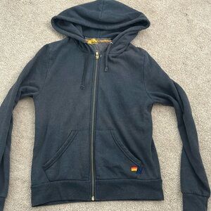 Black aviator nation jacket - size XS